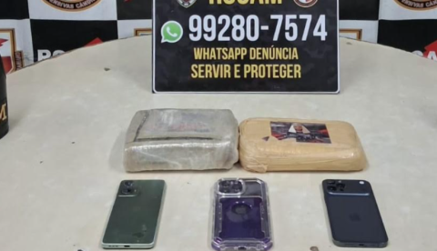 Foragidas da Justiça são capturadas pela Rocam com tabletes de oxi e maconha