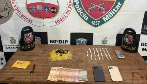 Dupla é presa por tráfico de drogas na modalidade 'delivery' no interior do Amazonas