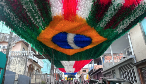 Rua no Alvorada entra no clima da Copa do Mundo e prepara festa comunitária