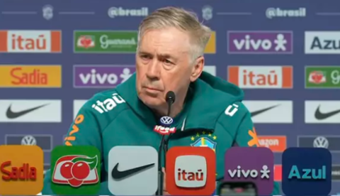 Neymar está animado e segue nos planos da Copa, afirma Ancelotti