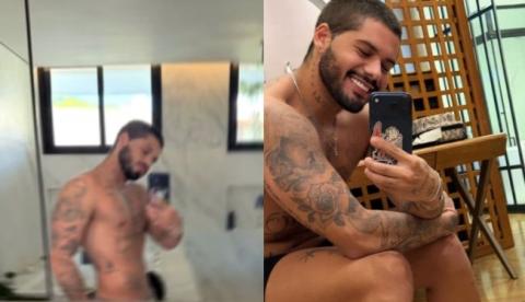 Solteiro, Zé Felipe posta foto quase nu e movimenta redes sociais