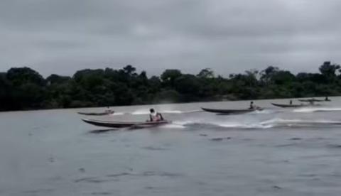 Vídeo de corrida de rabeta no interior do Amazonas ganha as redes e viraliza