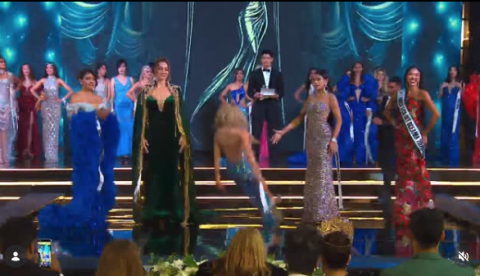 Brasileira cai no palco do Miss Eco International, mas se levanta e conquista o 4º lugar