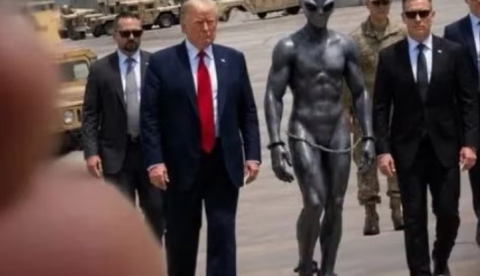 De ET acorrentado a generais minúsculos: Trump posta sequência de imagens e viraliza na web
