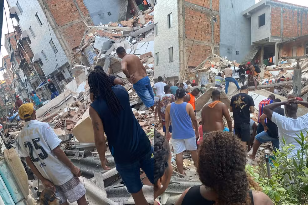Sobe para três o número de mortos no desabamento em Salvador