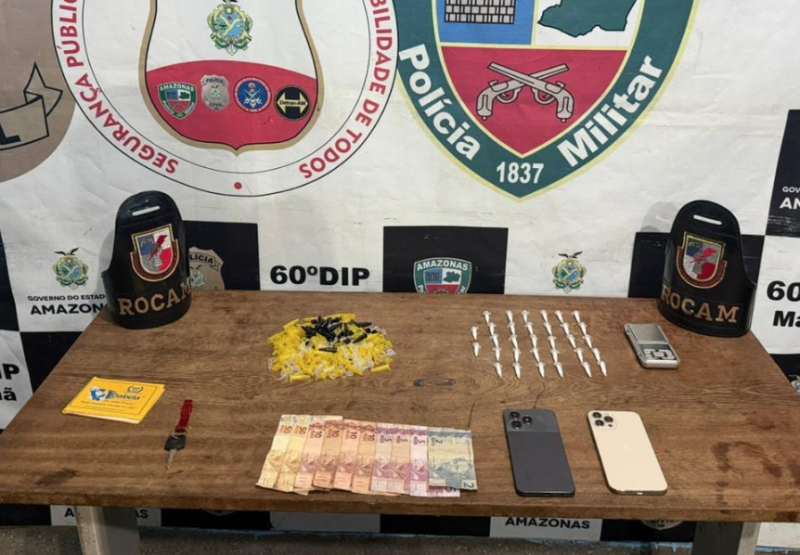 Dupla é presa por tráfico de drogas na modalidade 'delivery' no interior do Amazonas