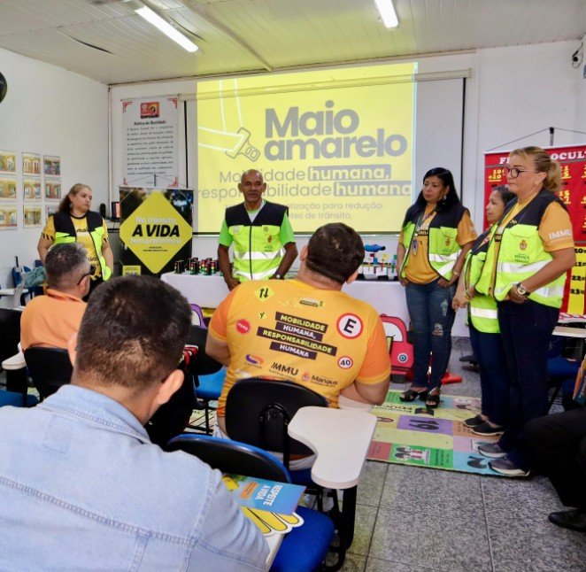 Campanha Maio Amarelo inicia atividade de conscientização por um trânsito mais seguro