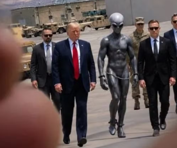 De ET acorrentado a generais minúsculos: Trump posta sequência de imagens e viraliza na web
