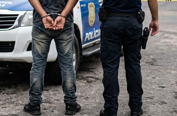 Homem é preso após fingir ser membro de facção para cobrar dívida em nome da namorada em Manaus