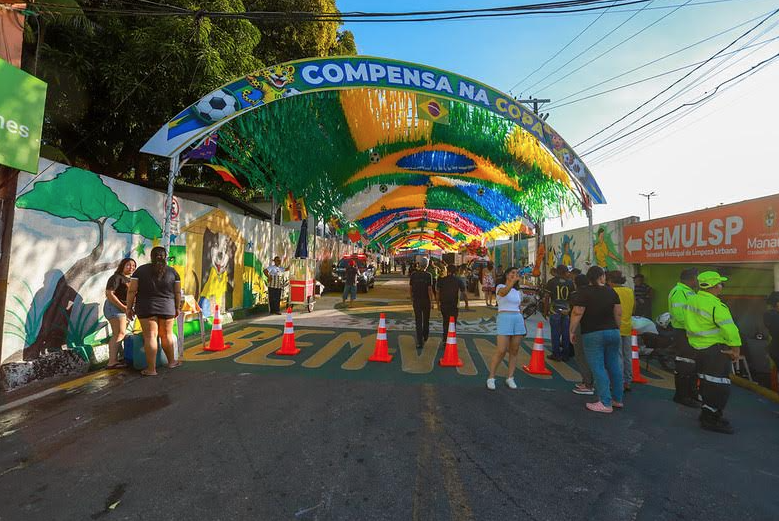 Manaus ganha 'Ruas da Copa' com transmissão ao vivo da estreia da Seleção neste sábado