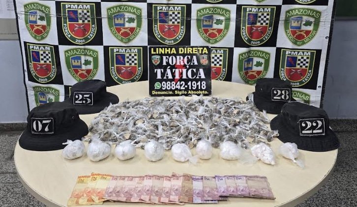 PM prende homem com mais de 700 porções de drogas no Tarumã