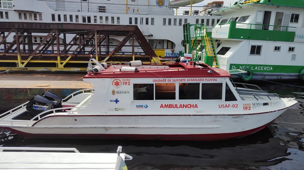 'Ambulancha' do Samu é furtada em Manaus e atendimento a ribeirinhos fica comprometido