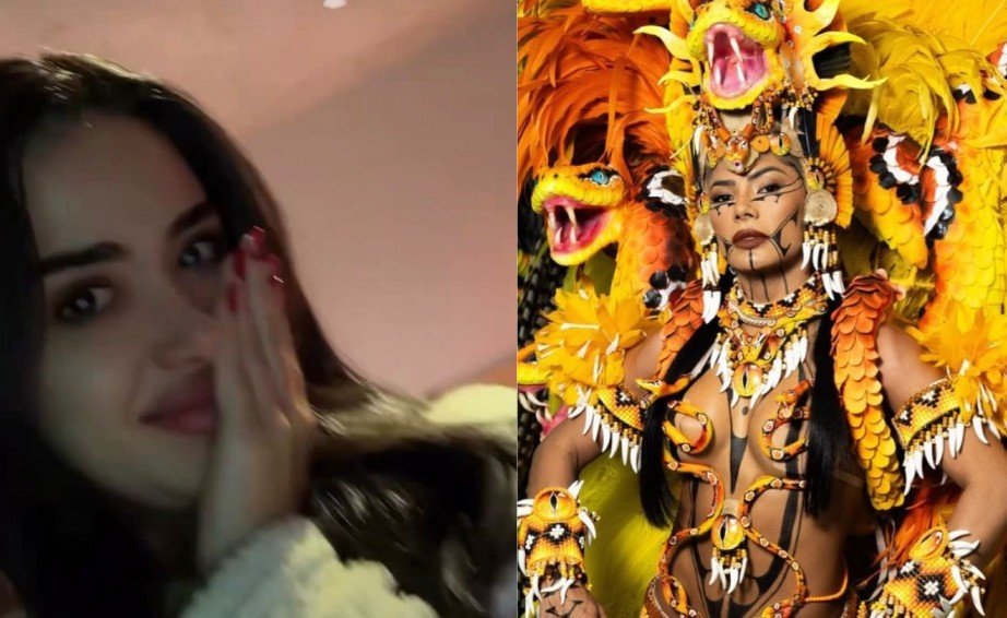 Jordana acompanha e se emociona com apresentação de Marciele no Festival de Parintins