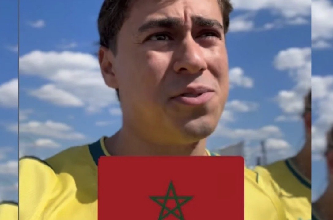 Nos EUA para a Copa, Nikolas Ferreira ironiza bandeira do Marrocos e provoca o PT
