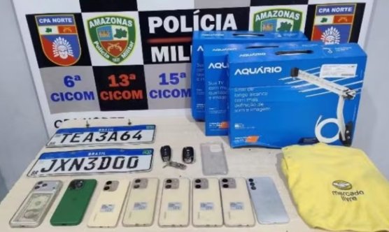 Trio é preso suspeito de usar falsa instalação de antenas para aplicar golpes em Manaus