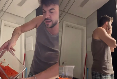Influenciador Álvaro Xaro é criticado após peixe cair no ralo durante limpeza de aquário; vídeo