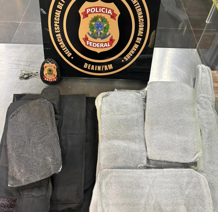 Passageiro colombiano é preso com 4 kg de cocaína no Aeroporto de Manaus; destino era Lisboa