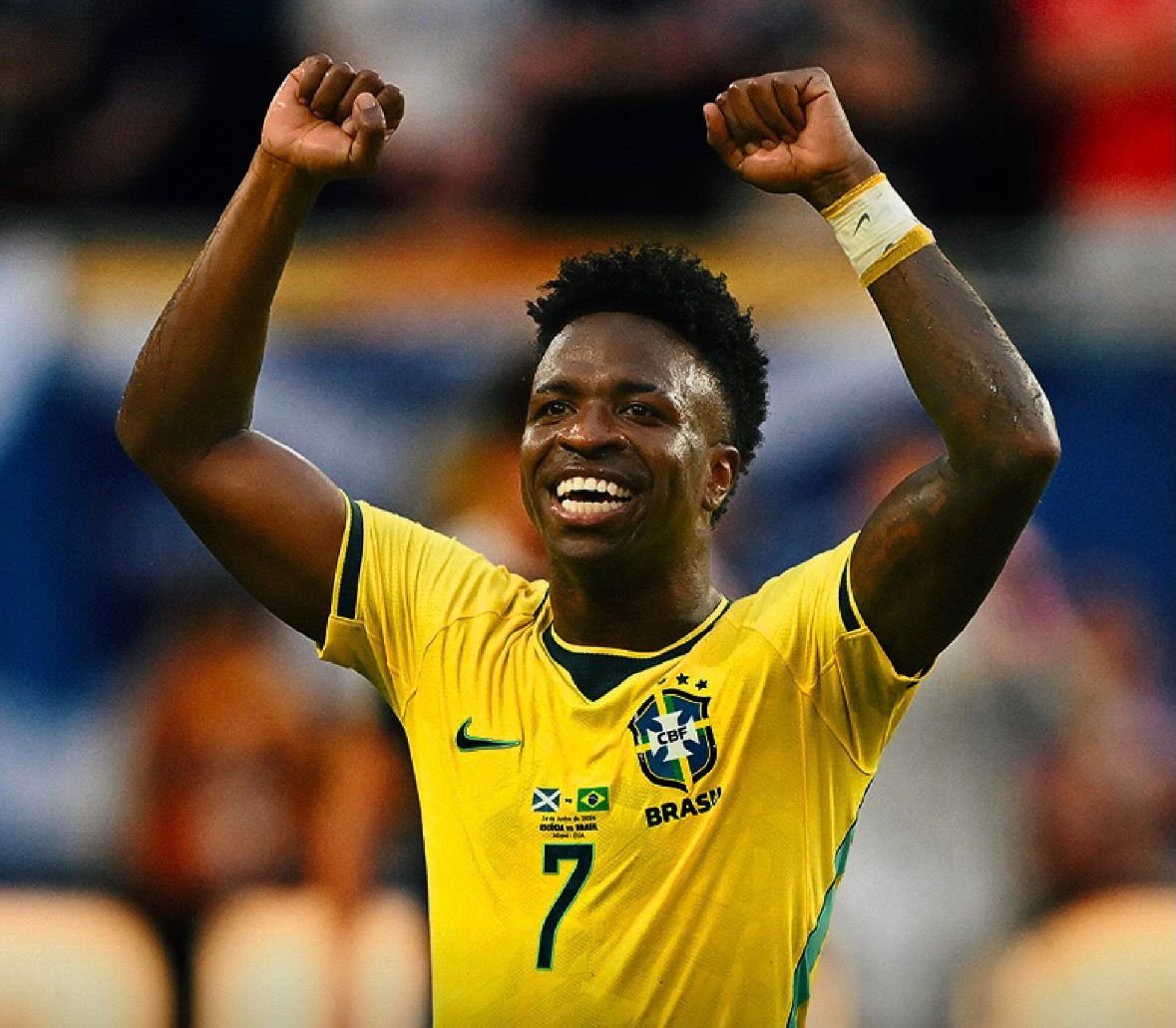 Com show de Vini Jr. e estreia de Neymar, Brasil bate Escócia por 3 a 0
