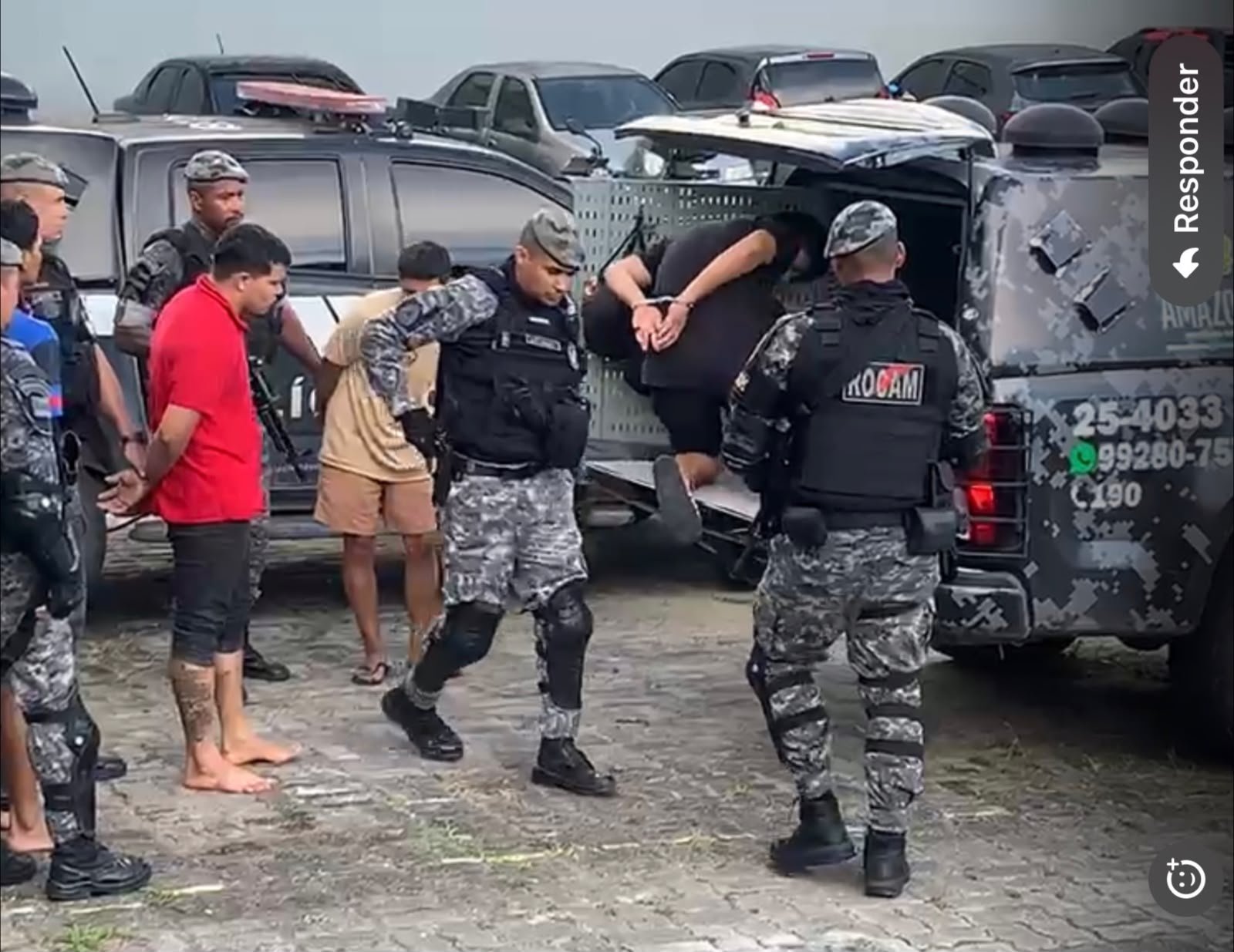 Quatro homens são presos suspeitos de tentar invadir casa de PM na Cidade Nova