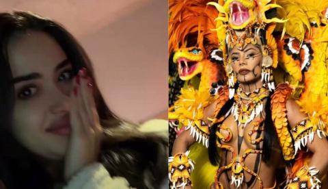 Jordana acompanha e se emociona com apresentação de Marciele no Festival de Parintins