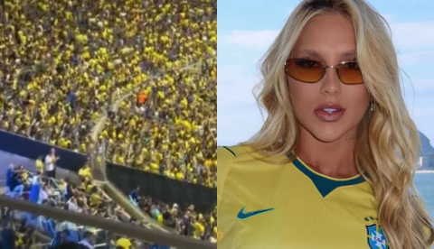 Vídeo mostra reação de Virginia ao ser xingada após gol de Vini Jr. no Maracanã; veja
