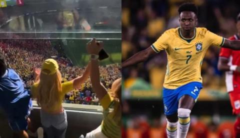 Reação de Virginia Fonseca ao gol de Vini Jr. na Copa viraliza; veja vídeos