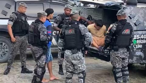 Quatro homens são presos suspeitos de tentar invadir casa de PM na Cidade Nova