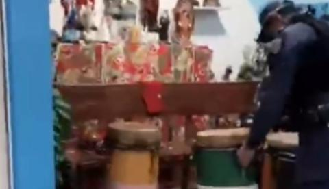 Líder de terreiro em Manaus acusa PMs de intolerância e abuso de autoridade; vídeo