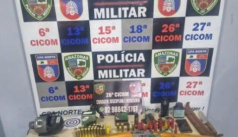 Homem é preso depois de ameaçar vizinho com espingarda durante discussão na AM-010