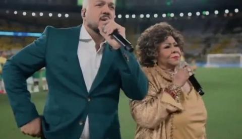 Alcione se pronuncia após enxurrada de críticas por hino no jogo do Brasil