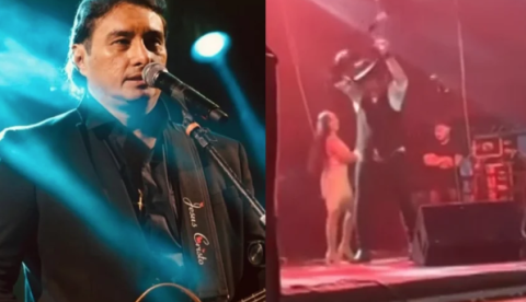 Cantor Vicente Nery defende Neymar, joga violão no chão e abandona show; vídeo