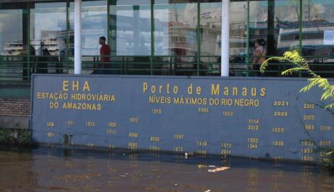 Projeções indicam vazante crítica do Rio Negro em Manaus
