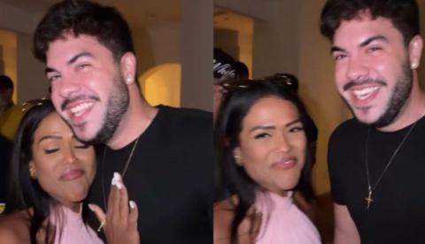 Fim da treta? Camila Loures e Álvaro reaparecem juntos em festa de Carlinhos Maia