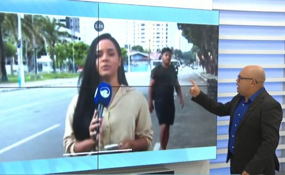 Vídeo: cinegrafista vai parar no hospital ao ser agredido durante jornal ao vivo no RN