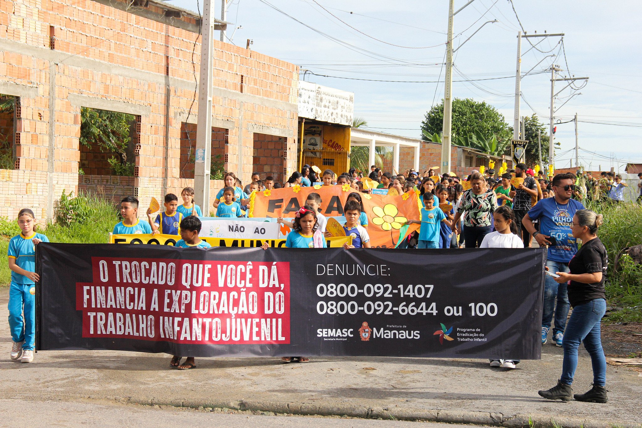 Ação em Manaus marca o Dia Mundial Contra o Trabalho Infantil com palestras e lazer
