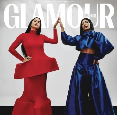 Isabelle e Marciele estampam revista Glamour em ensaio especial sobre Festival de Parintins