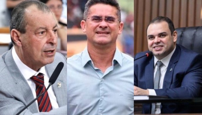 Omar, Cidade e David lideram intenções de voto para Governo do Amazonas, diz pesquisa