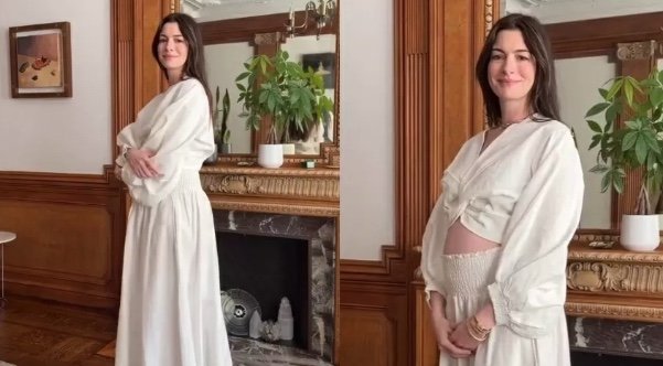 Aos 43 anos, Anne Hathaway anuncia 3ª gravidez e encanta fãs: "Está radiante"; vídeo