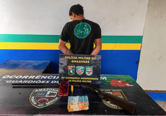 Foragido de fuga em massa é recapturado com arma e dinheiro em Maués