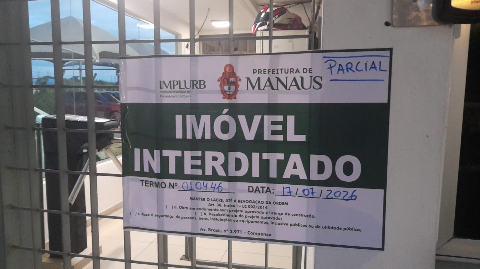 Innova é interditada até eliminação de risco de vazamento, diz prefeitura