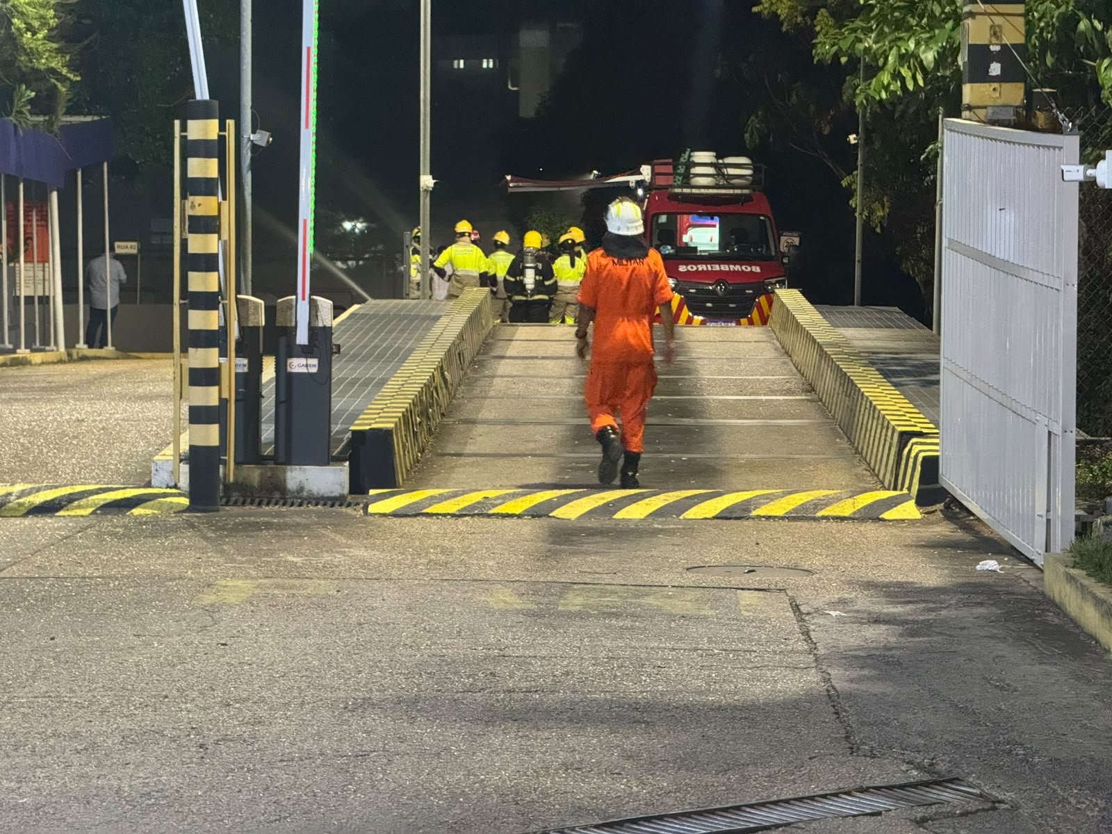 Especialistas monitoram situação após vazamento de gás no Distrito Industrial