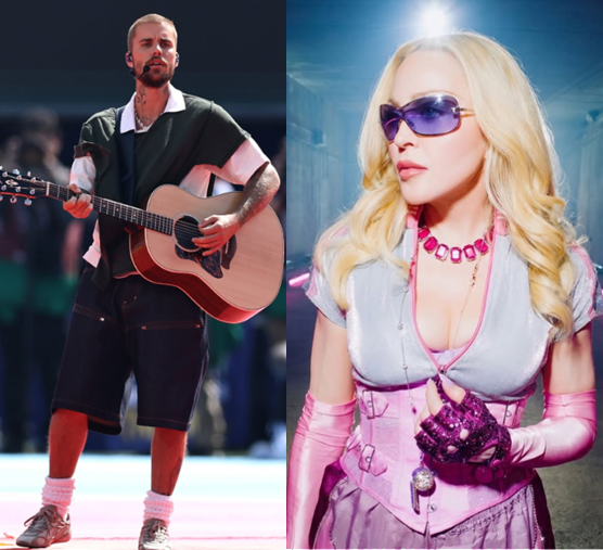 Justin Bieber e Madonna tiveram desentendimento nos bastidores da Copa