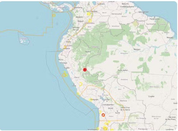 Tremor de 5,6 atinge fronteira entre Peru e Brasil