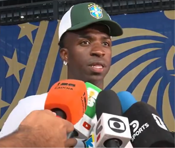Vini Jr. explica por que não bateu pênalti; vídeo
