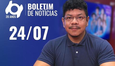 Confira as principais notícias no 'Boletim' desta sexta-feira; Assista