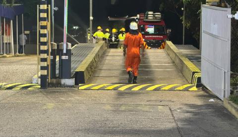 Especialistas monitoram situação após vazamento de gás no Distrito Industrial