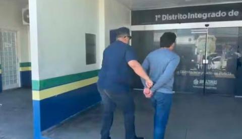 Homem que escapou algemado durante escolta para o fórum é preso novamente em Manaus