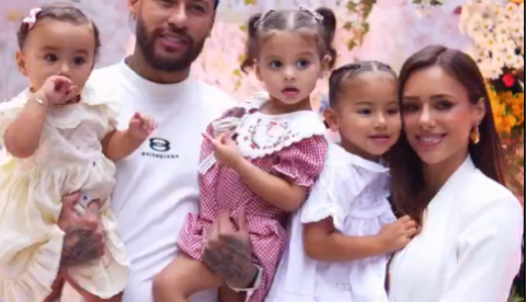 Neymar faz festa de aniversário para Mel e Helena; veja fotos