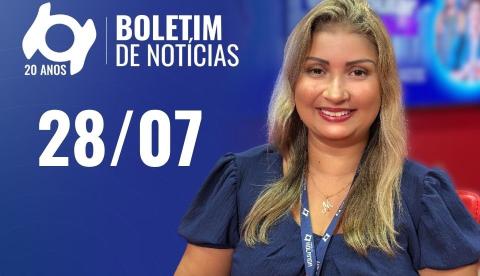 Confira as principais notícias no 'Boletim' desta terça-feira; Assista