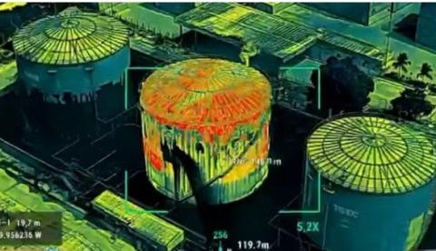Tecnologia revela fissuras e calor extremo em tanque de gás que vazou no Distrito; veja